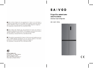 Handleiding Saivod SBS7923INOX Koel-vries combinatie