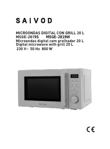Manual de uso Saivod MSGE-2819S Microondas