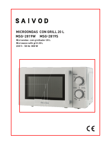 Manual de uso Saivod MSG-2819S Microondas