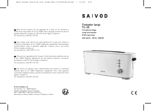 Manual Saivod TL-2S Toaster