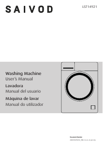 Manual Saivod LST 14921 Washing Machine
