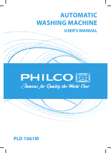 Handleiding Philco PLD 1061 M Wasmachine