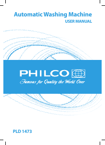 Manual Philco PLD 1473 Washing Machine