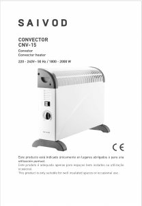 Manual de uso Saivod CNV-15 Calefactor