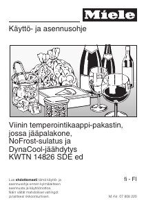 Käyttöohje Miele KWTN 14826 SDE Jääkaappipakastin