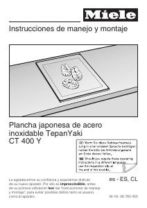 Manual de uso Miele CT 400 Y Placa