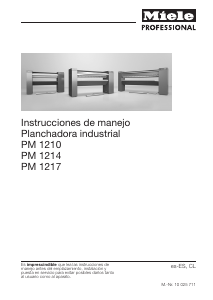 Manual de uso Miele PM 1217 Mangle