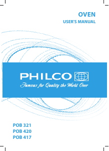 Manual Philco POB 417 Oven