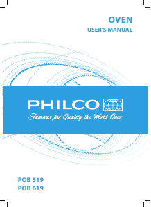 Manual Philco POB 619 Oven