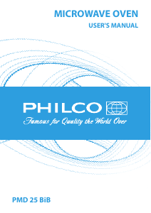 Manual Philco PMD 25 BiB Microwave