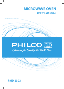 Manual Philco PMD 2303 Microwave