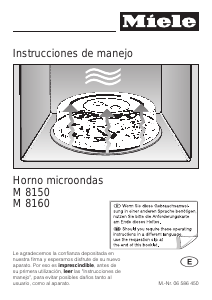 Manual de uso Miele M 8150 EDST Microondas