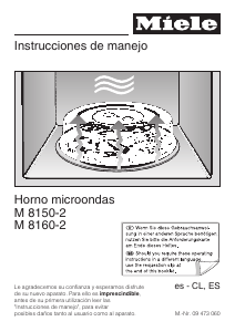 Manual de uso Miele M 8150-2 Microondas