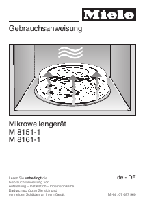 Bedienungsanleitung Miele M 8151-1 Mikrowelle