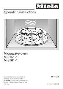 Manual Miele M 8151-1 Microwave