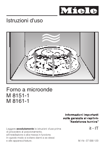 Manuale Miele M 8151-1 Microonde