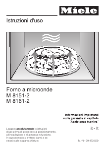 Manuale Miele M 8151-2 Microonde