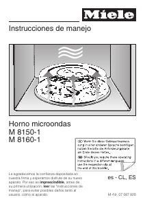Manual de uso Miele M 8160-1 Microondas