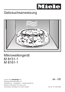 Bedienungsanleitung Miele M 8161-1 Mikrowelle