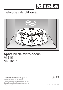 Manual Miele M 8161-1 Micro-onda