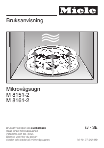 Bruksanvisning Miele M 8161-2 Mikrovågsugn