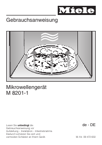 Bedienungsanleitung Miele M 8201-1 Mikrowelle
