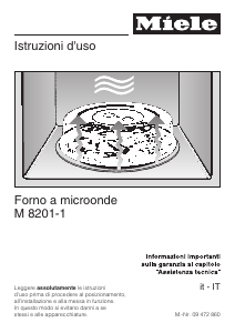 Manuale Miele M 8201-1 Microonde