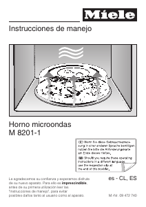 Manual de uso Miele M 8201-1 Microondas