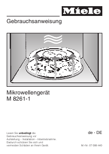 Bedienungsanleitung Miele M 8261-1 Mikrowelle