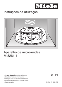 Manual Miele M 8261-1 Micro-onda