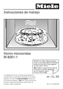 Manual de uso Miele M 8261-1 Microondas