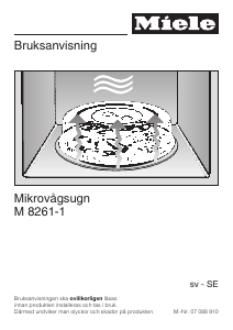 Bruksanvisning Miele M 8261-1 Mikrovågsugn