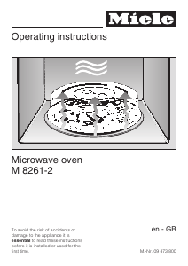 Manual Miele M 8261-2 Microwave