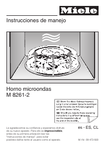 Manual de uso Miele M 8261-2 Microondas