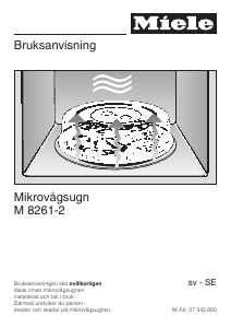 Bruksanvisning Miele M 8261-2 Mikrovågsugn