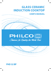 Handleiding Philco PHD 32 BP Kookplaat