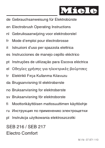 Kullanım kılavuzu Miele S 164 Elektrikli süpürge