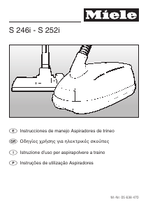 Manual de uso Miele S 251i Aspirador