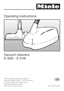 Manual Miele S 311i Vacuum Cleaner