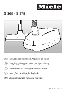 Manual de uso Miele S 371 Aspirador