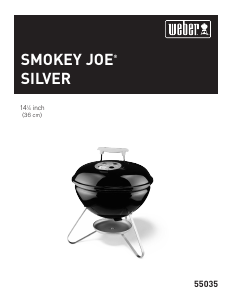 Manual Weber Smokey Joe Silver Barbecue