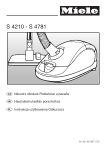 Használati útmutató Miele S 4211 Porszívó