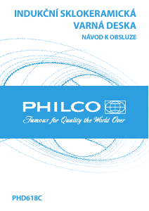 Manuál Philco PHD 618 C Varná deska