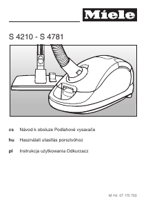 Használati útmutató Miele S 4221 Porszívó