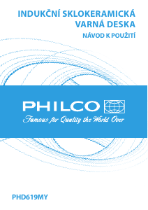 Manuál Philco PHD 619 MY Varná deska