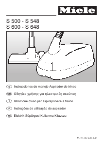 Manual de uso Miele S 512 Aspirador