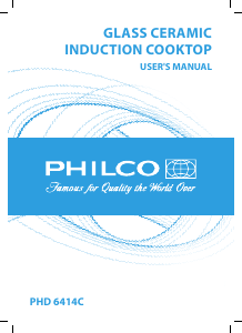 Handleiding Philco PHD 6414 C Kookplaat