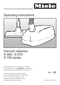 Manual Miele S 711 Vacuum Cleaner