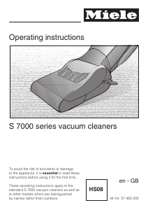 Manual Miele S 7510 Vacuum Cleaner