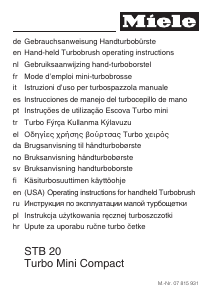 Brugsanvisning Miele S8 TotalCare Støvsuger